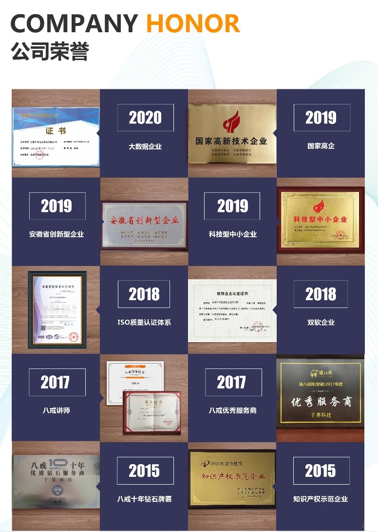 公司荣誉