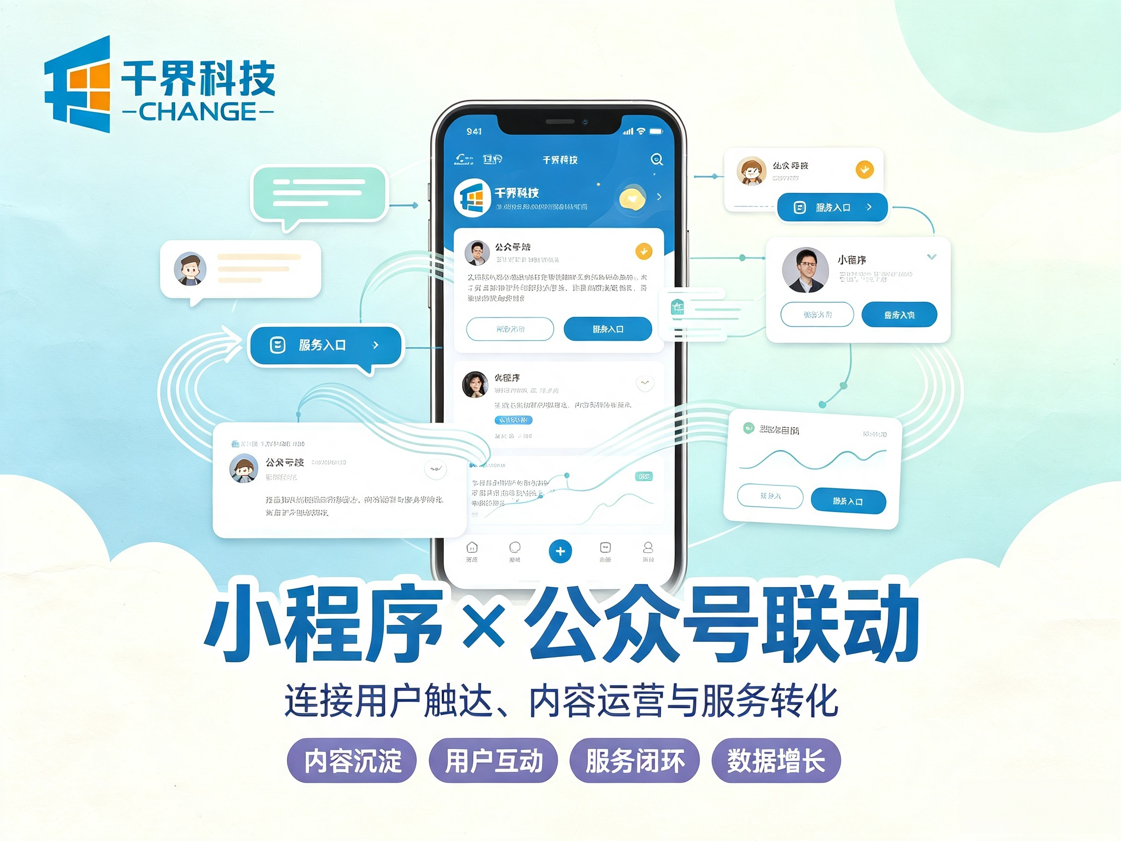 小程序需要搭配公众号运营吗，两者如何联动？ | 千界科技
