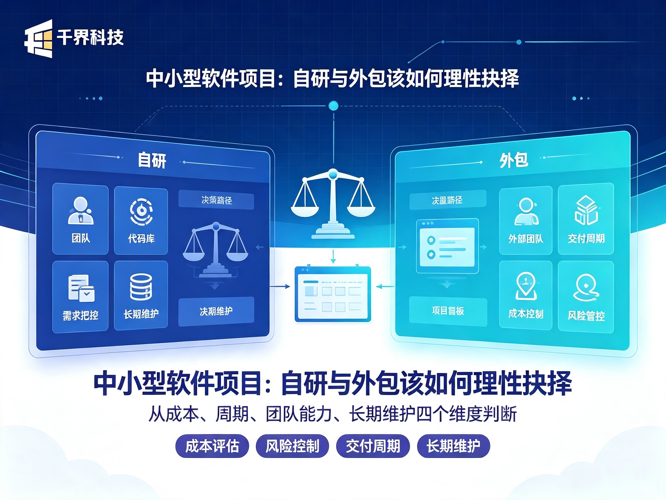 中小型软件项目，自研与外包该如何理性抉择 | 千界科技