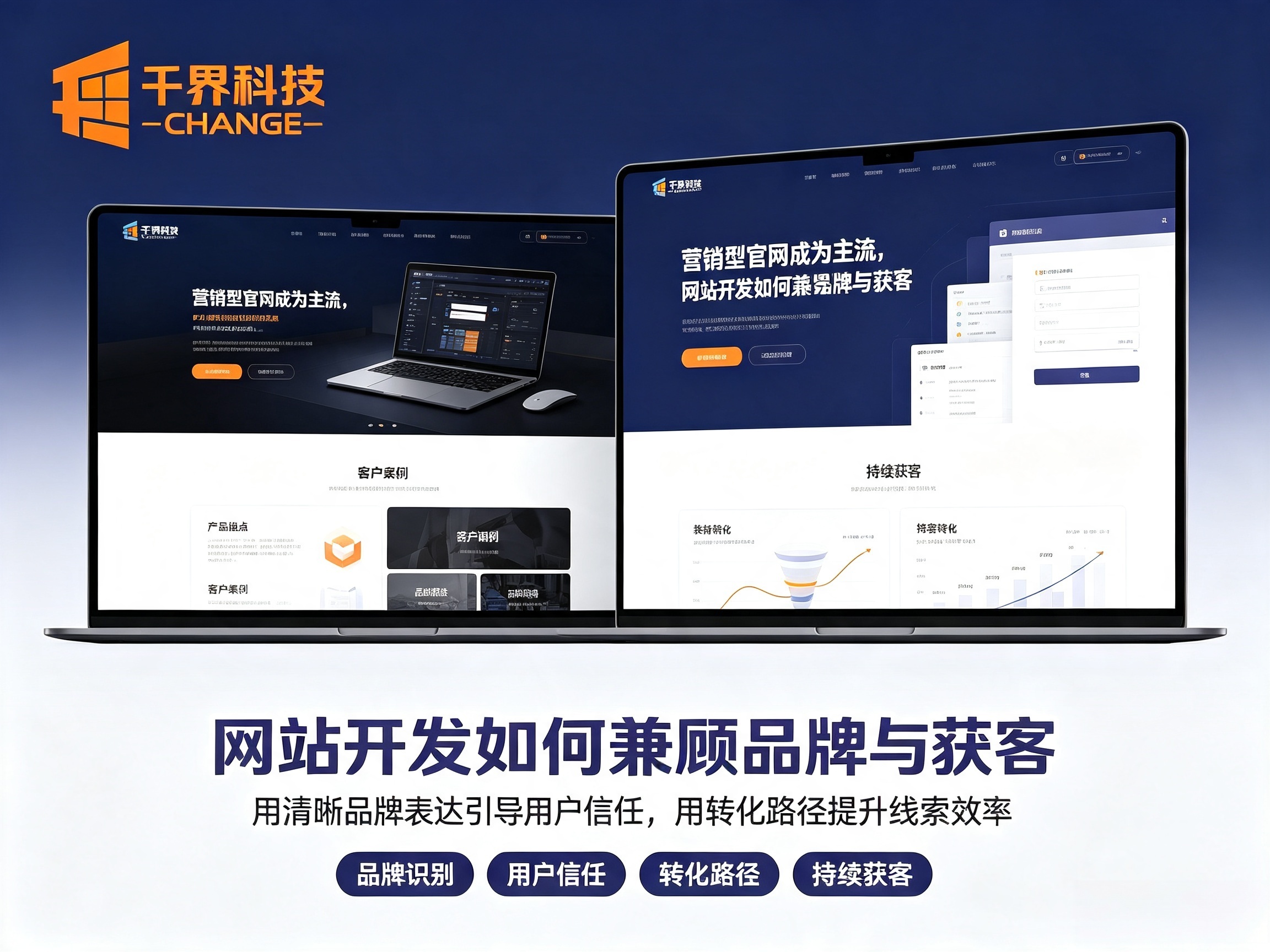 营销型官网成为主流，网站开发如何兼顾品牌与获客？ | 千界科技
