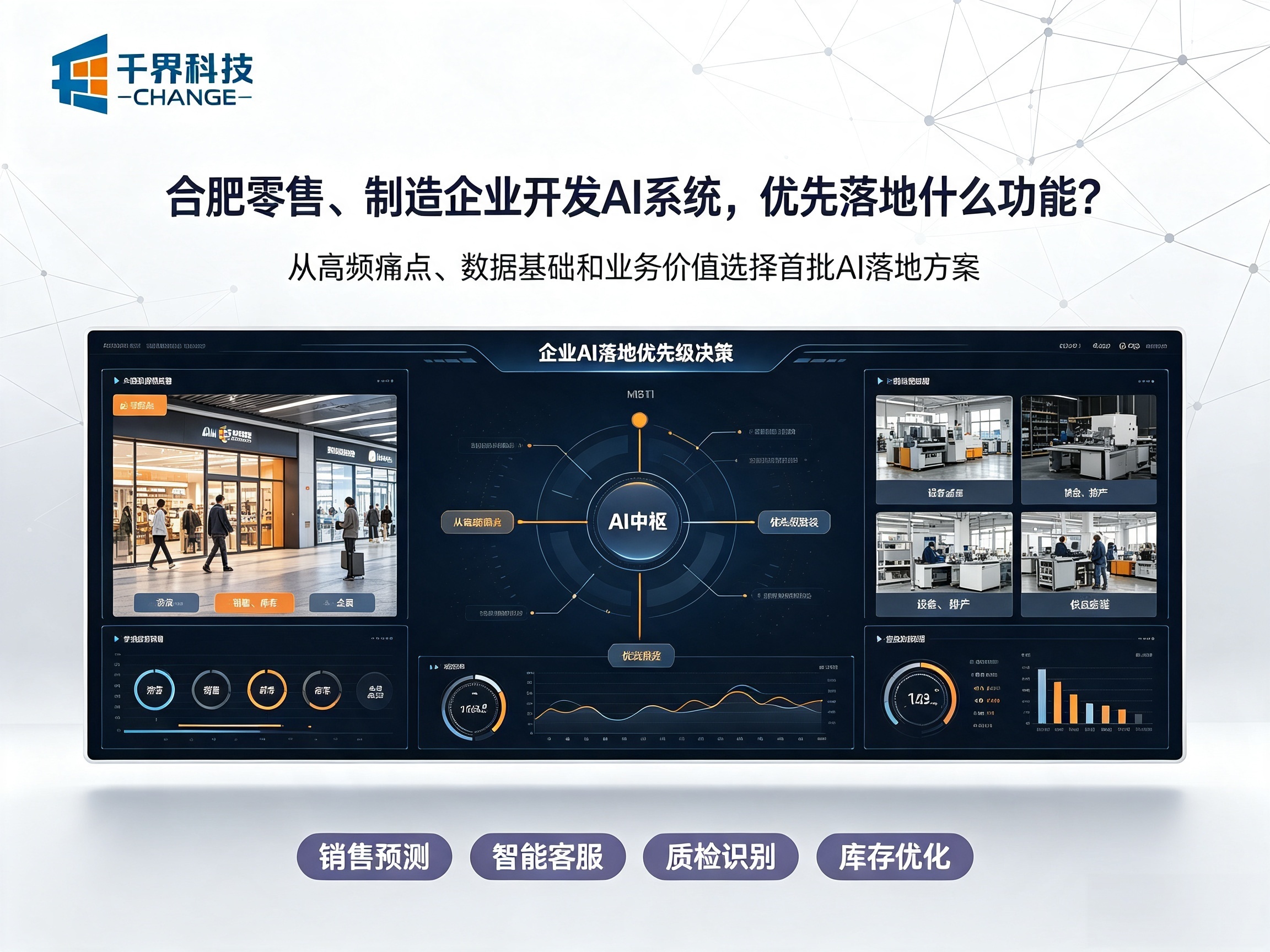 合肥零售、制造企业开发 AI 系统，优先落地什么功能？ | 千界科技