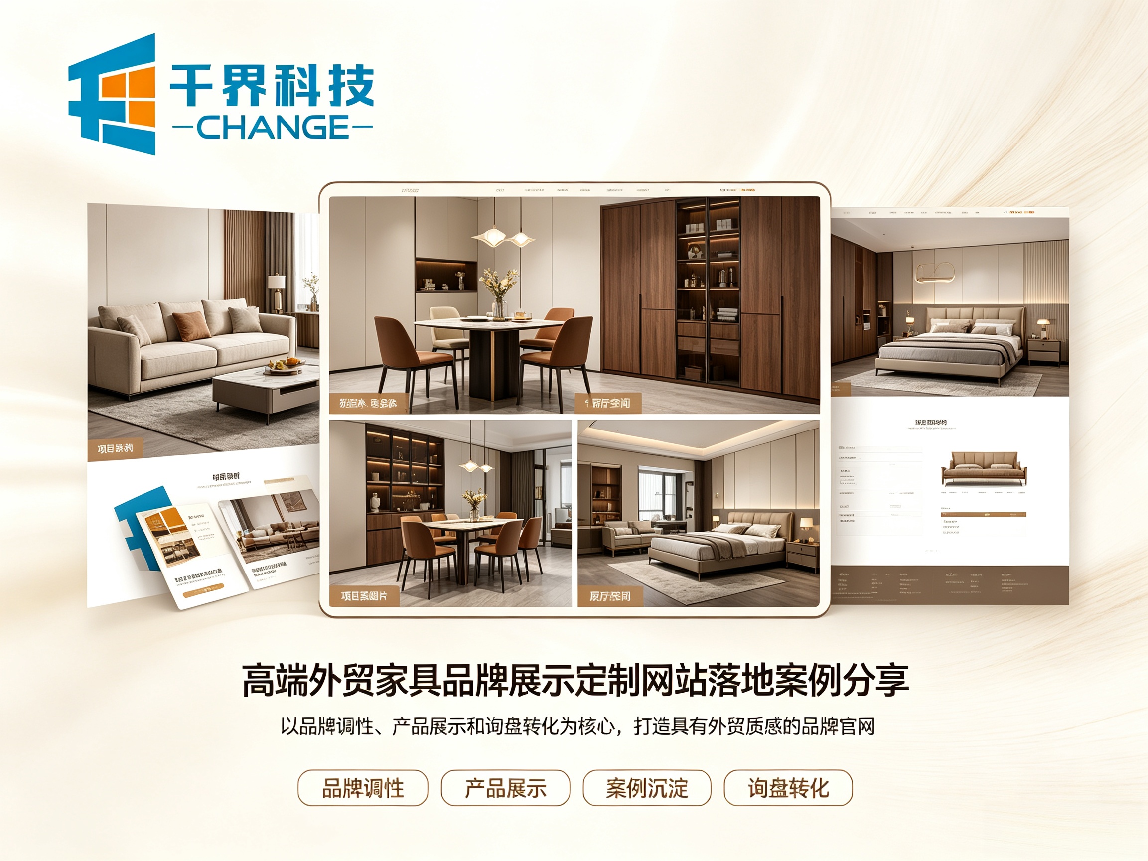 合肥高端外贸家具品牌展示定制网站，落地案例分享 | 千界科技