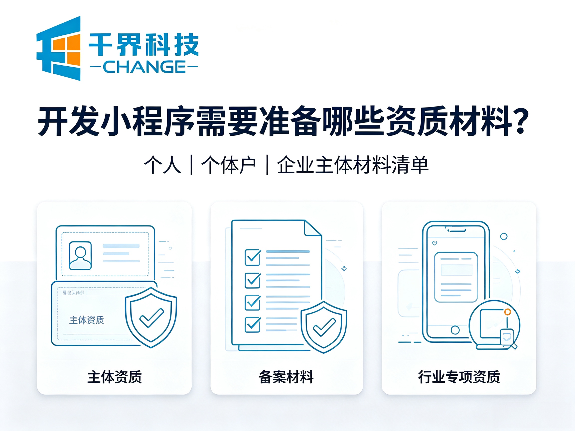 合肥开发小程序需要准备哪些资质材料？
