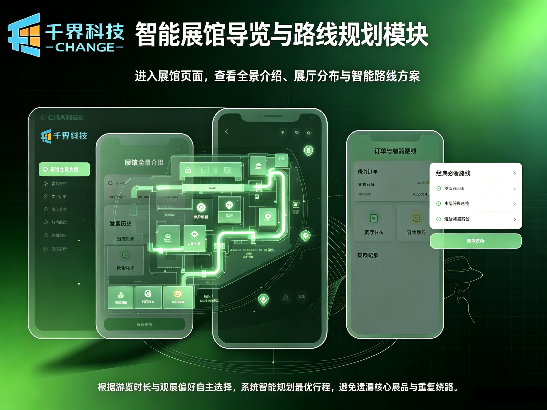 智能展馆导览与路线规划模块