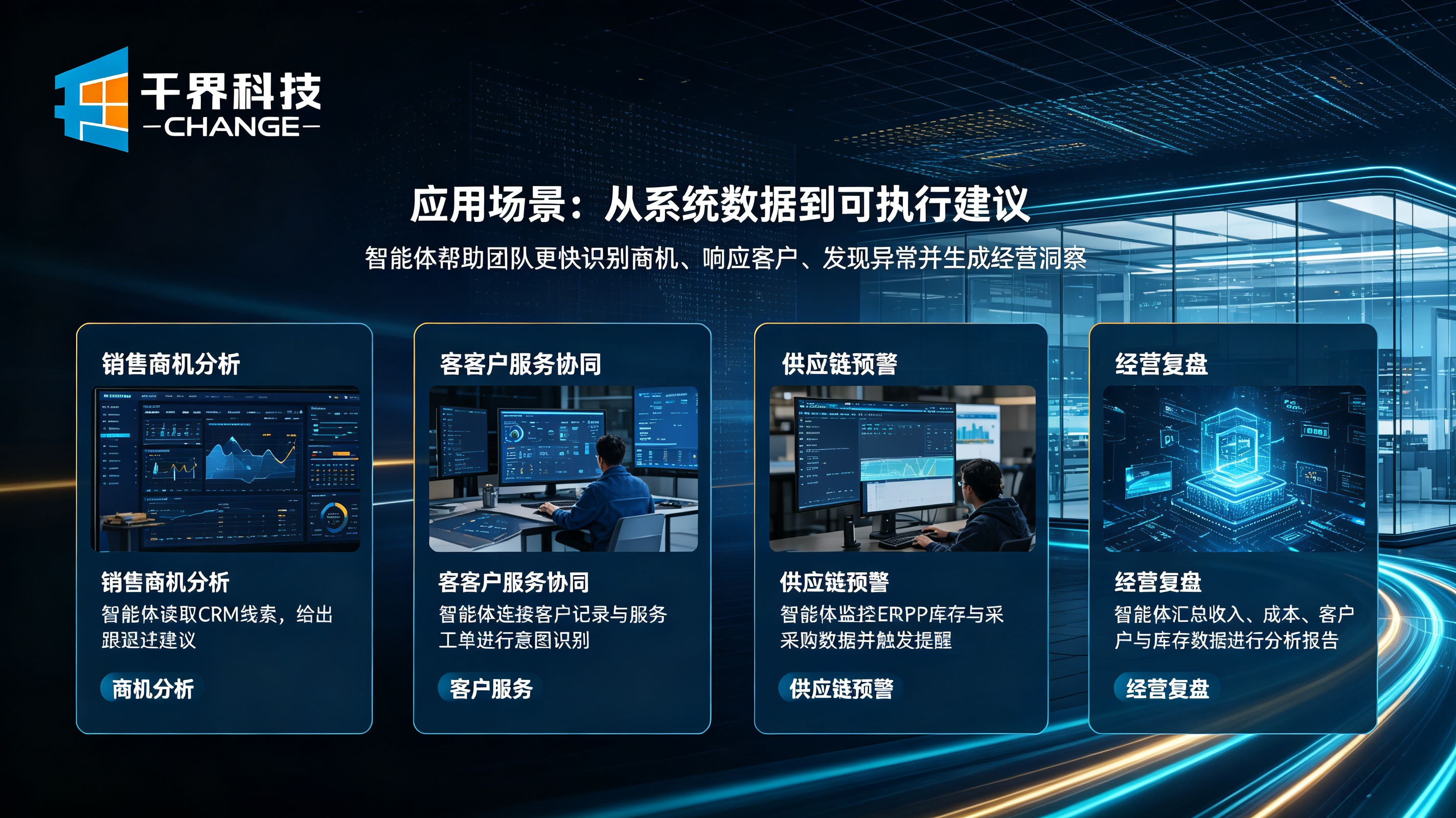 AI 智能体与ERP、CRM结合应用场景