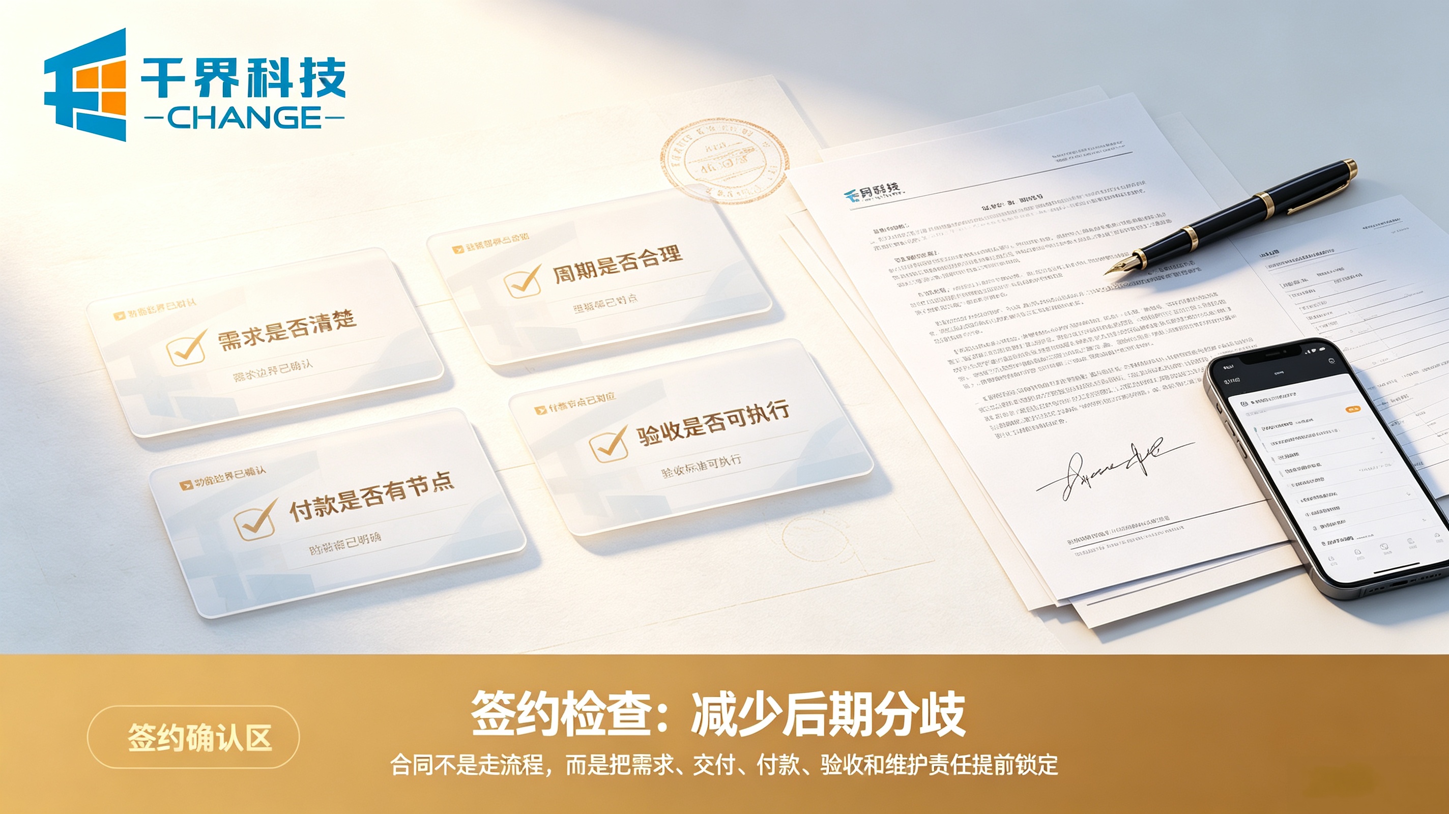 APP开发合同签约检查