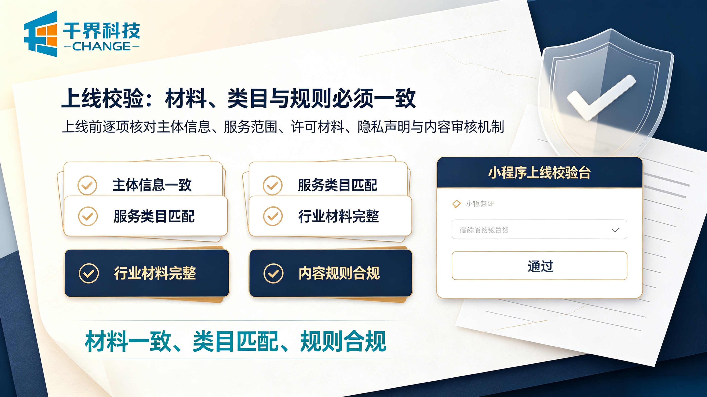 小程序上线校验