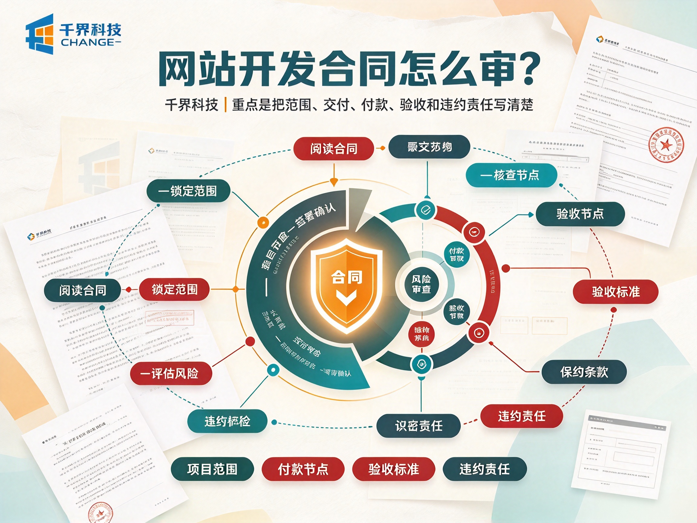 网站开发合同怎么审？重点条款梳理，规避项目风险